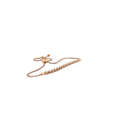 14k Rose Gold .60ct H SI1 Round Diamond Bolo Bracelet
